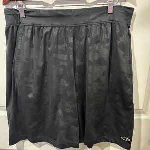Champion Black Camo Athletic Shorts DuaDry Size XL Elastic Waist Pockets 312